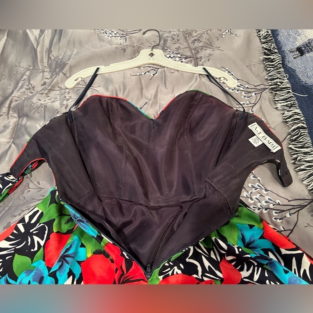 A.J. Bari Floral Hawaiian Sundress - Picture 8 of 12